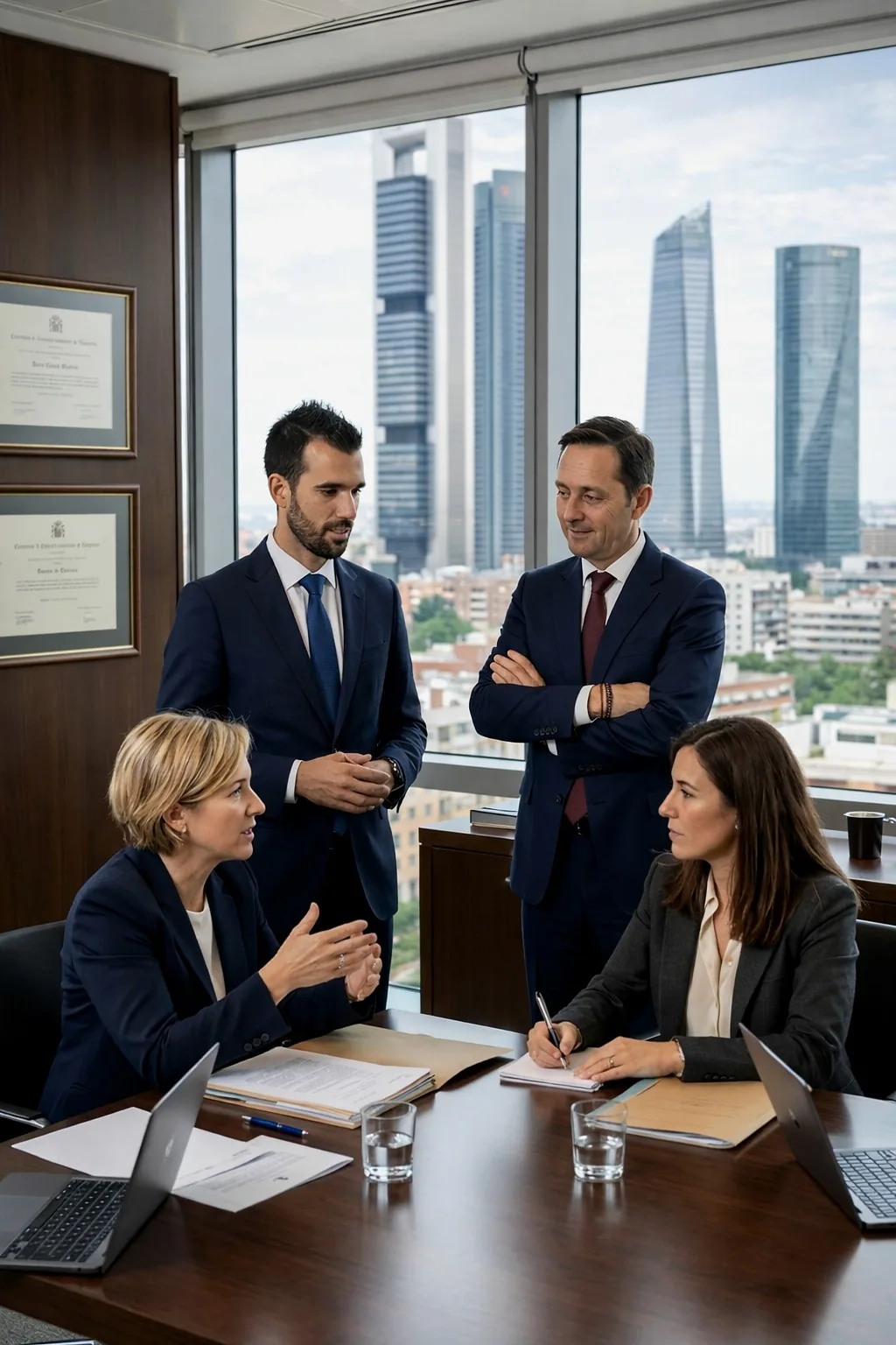 Equipo de abogados de San Miguel Loyola Abogados reunidos en Madrid